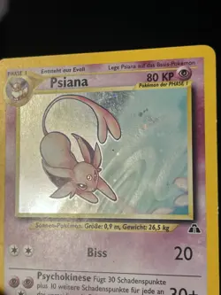 Pokemon Card - Psiana (Espeon) 1/75 Neo Discovery German Holo Rare LP/MP - Image 3