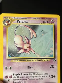 Pokemon Card - Psiana (Espeon) 1/75 Neo Discovery German Holo Rare LP/MP - Image 4