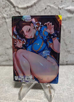 Chun li Trading Card Waifu Goddess Story Anime Girl holo Karte Manga Full Art - Image 1