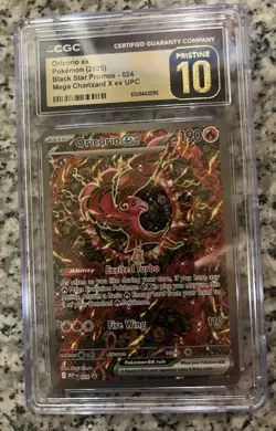 Oricorio ex CGC Pristine 10 Black Star Promo 024 Mega Charizard X UPC Pokemon - Image 1