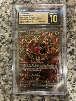 Oricorio ex CGC Pristine 10 Black Star Promo 024 Mega Charizard X UPC Pokemon - Image 2