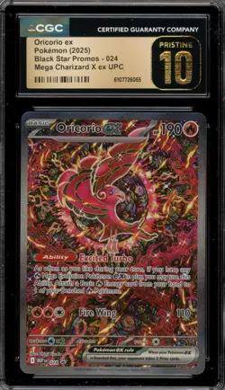 Pokemon Oricorio ex Mega Charizard X ex UPC Promo #024 CGC 10 Pristine - Image 1