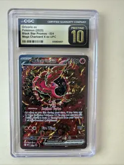 Oricorio ex CGC Pristine 10 Black Star Promo 024 Mega Charizard X UPC Pokemon - Image 1