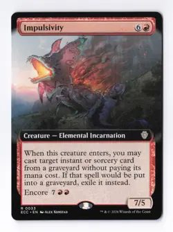 Impulsivity (Extended Art) 0033 (R) MTG Commander Lorwyn Eclipsed (ECC) - Image 1
