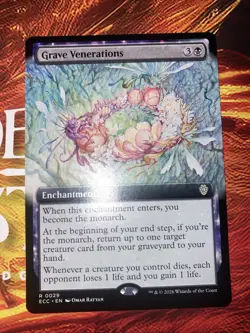 Grave Venerations (Extended Art) Commander: Lorwyn Eclipsed Regular - Image 1