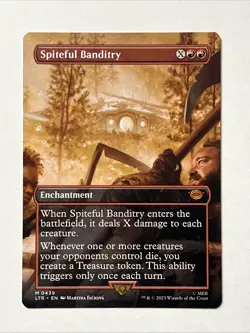 MTG Magic The Gathering Spiteful Banditry 0439 LTR Borderless Mythic - Image 1