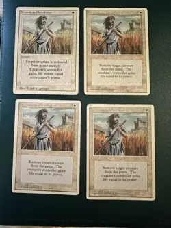 4 MtG Swords to Plowshares: 4th Fourth Edition MP/HP ACTUAL PHOTOS! - Image 1
