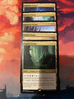 MTG Ikoria Lair of Behemoths Complete Set of Triomes - Image 1