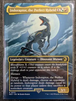 Indoraptor, the Perfect Hybrid - Borderless - Jurassic World Collection (MTG) - Image 1