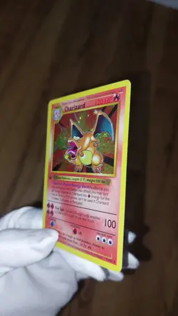 Charizard 4/102 - 1st Edition shadowless - Pokemon Base Set 1999 - Artcard/Deko. - Image 4