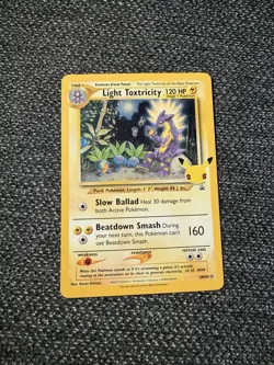Pokemon Card TCG - Light Toxtricity SWSH137 Black Star Promo Celebrations NM - Image 1