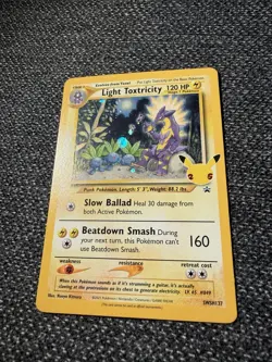 Pokemon Card TCG - Light Toxtricity SWSH137 Black Star Promo Celebrations NM - Image 3