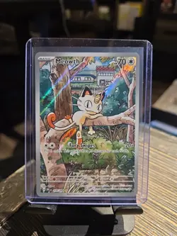 Pokemon TCG Meowth 106/094 Illustration Rare Holo Me02: Phantasmal Flames 2025 - Image 1