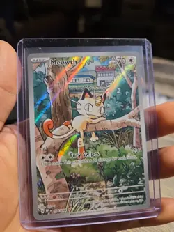Pokemon TCG Meowth 106/094 Illustration Rare Holo Me02: Phantasmal Flames 2025 - Image 3