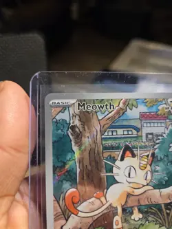 Pokemon TCG Meowth 106/094 Illustration Rare Holo Me02: Phantasmal Flames 2025 - Image 4
