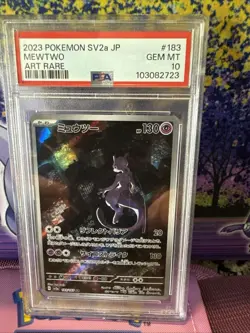 2023 Pokemon SV2a JP Mewtwo Art Rare #183 PSA Gem Mint 10 - Image 1