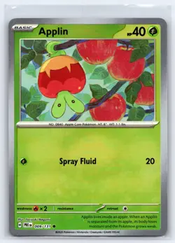 Pokemon TCG - SV: Prismatic Evolutions - Applin (Master Ball Pattern) 009/131 - Image 1