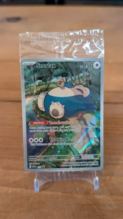 Pokemon TCG Snorlax SVP 051 Scarlet & Violet Black Star Promo Sealed - Image 1