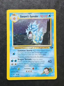 Giovanni's Gyarados 5/132 Gym Challenge Holo pokemon TCG - Image 1
