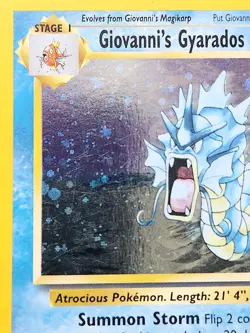 Giovanni's Gyarados 5/132 Gym Challenge Holo pokemon TCG - Image 4