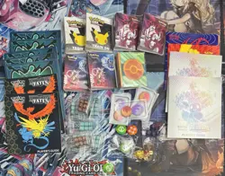 Pokemon TCG Accessories Lot - Coins, ETB Booklets, Mini Portfolios, and Dice. - Image 1