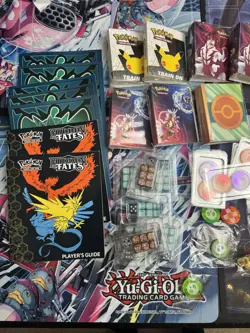 Pokemon TCG Accessories Lot - Coins, ETB Booklets, Mini Portfolios, and Dice. - Image 2