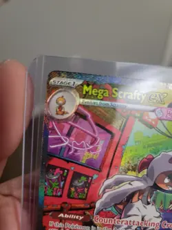 Pokemon Mega Scrafty Ex 285/217 Ascended Heroes SIR ENGLISH🔥 - Image 3