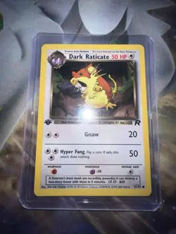 Pokemon TCG Dark Raticate 51/82 Non-holo Vintage 1st edition Team Rocket set - Image 1