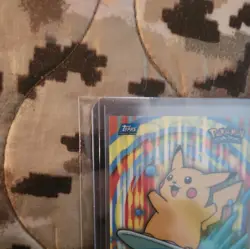 2000 Topps Pokemon TV Animation Series 2 Surfing #25 Pikachu 8 Of 10 Stick-Ons - Image 3