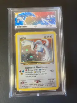 Pokemon TCG Lugia 9/111 2000 Neo Genesis Holo Ace Grade 1 - Image 3