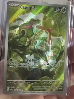 Pokemon TCG Caterpie 172/165 SV Scarlet & Violet 151 Illustration Rare Holo Eng. - Image 1