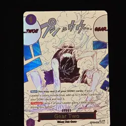 One Piece TCG Gear 2 Op11-080 R Parallel Card English A Fist Of Divine Speed New - Image 1