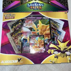 Pokemon TCG Shining Fates Shiny Eldegoss V Box Sealed And Alakazam V Box Sealed 820650809828 - Image 2