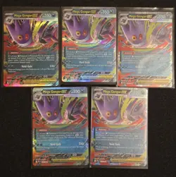 Phantasmal Flames Playable Mega Gengar Ex Pokemon Card Bundle X5 056/094 - Image 2