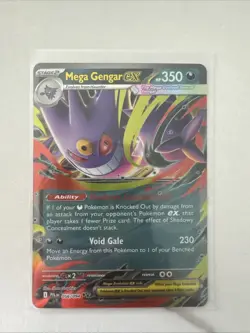 Pokemon Card Mega Gengar Ex 056/094 Phantasmal Flames - Image 1