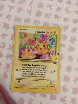 Pokemon TCG Birthday Pikachu Trading Card #24 Celebrations Classic Collection - Image 3
