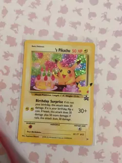 Pokemon TCG Birthday Pikachu Trading Card #24 Celebrations Classic Collection - Image 4