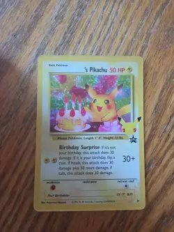 Pokemon TCG Birthday Pikachu Trading Card #24 Celebrations Set-Near Mint - Image 1