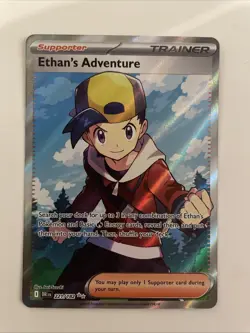 Pokemon TCG Ethans Adventure Full Art Card 221/182 Destined Rivals - NM - Image 1