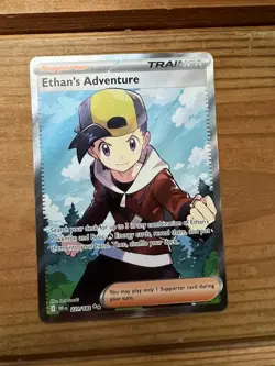 Pokemon TCG Ethans Adventure Full Art Card 221/182 Destined Rivals - Image 1
