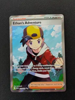 Pokemon TCG Ethans Adventure Full Art Card 221/182 Destined Rivals - Image 1