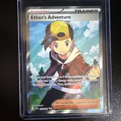 Pokemon TCG Ethans Adventure 221/182 Destined Rivals Full Art Holo Card Pokemon - Image 3