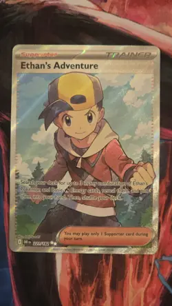 Pokemon TCG Ethans Adventure Full Art Card 221/182 Destined Rivals - NM - Image 1
