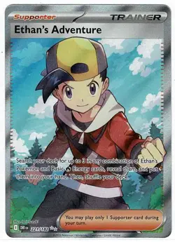 Ethans Adventure 221/182 Full Art NM Destined Rivals Pokemon Card TCG - Image 1