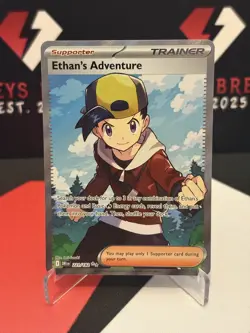 Pokemon TCG Ethans Adventure Full Art Card 221/182 Destined Rivals - NM - Image 1