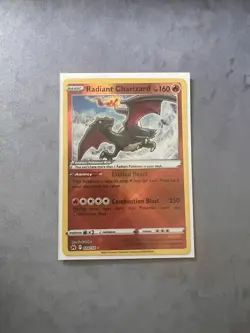 Pokemon TCG Radiant Charizard 020/159 Condition Crown Zenith Holo Card Near Mint - Image 1