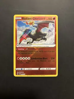 Pokemon TCG Radiant Charizard Crown Zenith Holo Card 020/159 NM Condition - Image 1