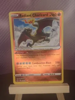 Pokemon TCG Radiant Charizard Crown Zenith Holo Card 020/159 NM Condition - Image 1