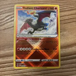 Pokemon TCG Radiant Charizard Crown Zenith Holo Card 020/159 NM Condition - Image 1