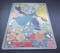Meloetta 026 Illustration Rare Promo English Phantasmal Flames Pokemon TCG NM - Image 2